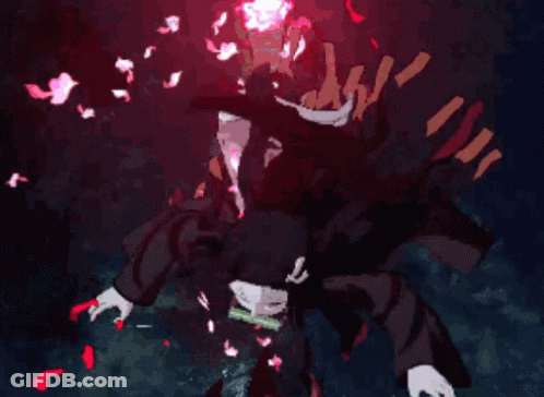 A Girl In A Kimono With A Snake In Her Mouth Is In A Video Game GIF
