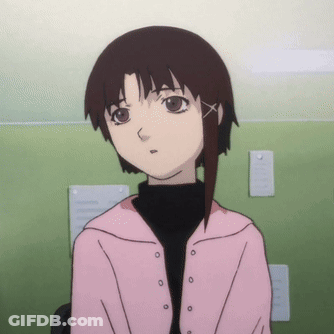 A Girl In A Pink Jacket And Black Turtleneck GIF