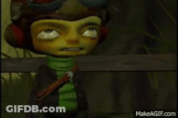 A Girl In A Pink Skirt Is Standing Next To A Man In A Hat In A Video Game . GIF