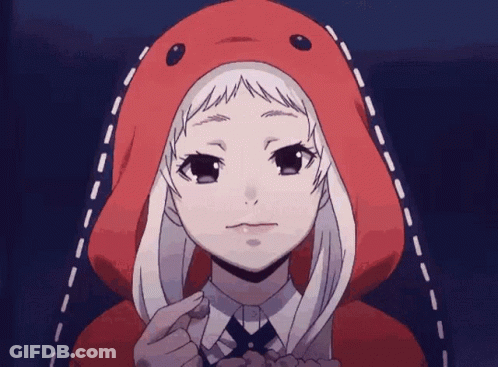 Girl In Red Hood Says Nyaha GIF