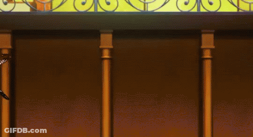 A Girl In A Red Jacket And Black Skirt Is Running Towards Another Girl In A Red Jacket And Black Skirt . GIF