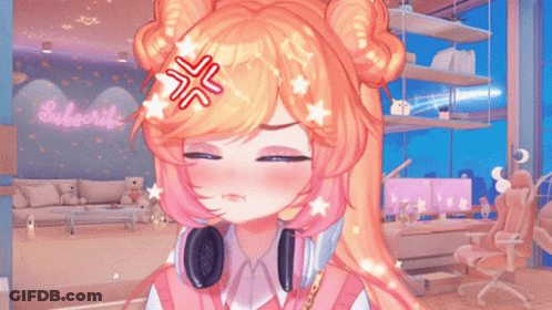 Girl In Room With Subscribe Sign GIF
