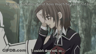 A Girl In A School Uniform Is Talking About How Much He Loves Fritzi GIF