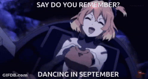 A Girl In A Space Suit Is Dancing In September GIF