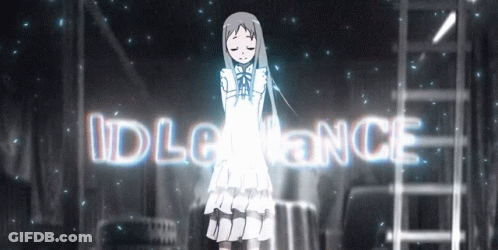 A Girl In A White Dress Is Standing In Front Of A Sign That Says Ignorance GIF