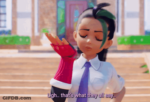 A Girl In A White Shirt And Tie Says Ugh That 'S What They All Say GIF