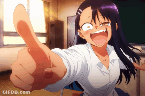 A Girl In A White Shirt Is Giving A Thumbs Up Sign GIF