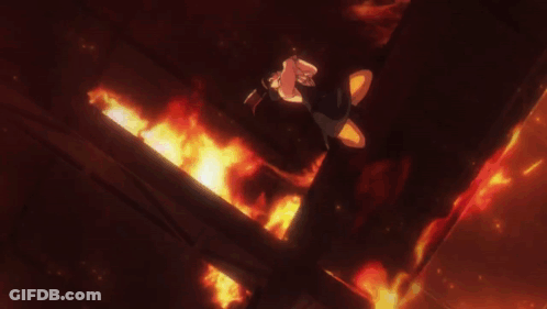 A Girl Is Hanging Upside Down In The Air With A Red Face GIF