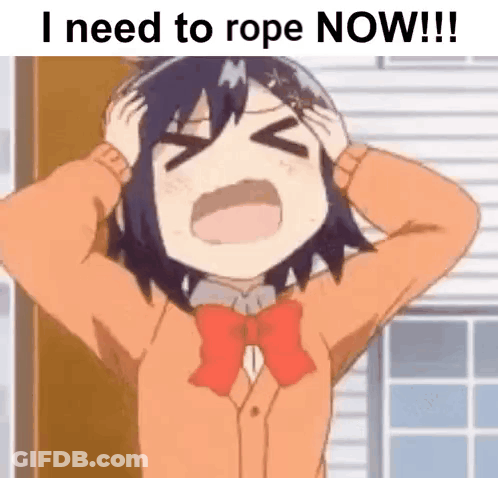 A Girl Is Holding Her Head In Pain While Screaming And Holding Her Hands To Her Head . GIF
