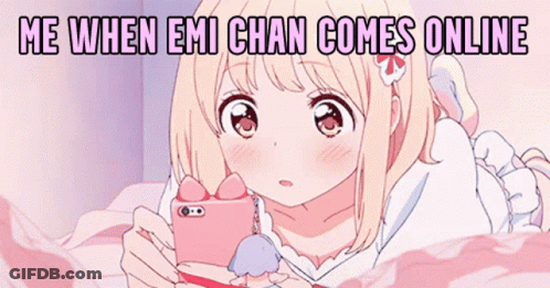 Girl Lying On Bed Looking At Phone GIF
