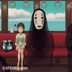 Girl Sitting On Red Couch Next To Man Without Mask GIF
