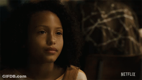 A Girl Says That 'S Not Fair In A Netflix Advertisement GIF