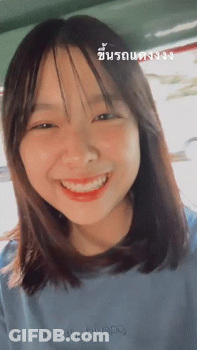 Girl Wearing Blue Shirt Saying The Bluebo GIF