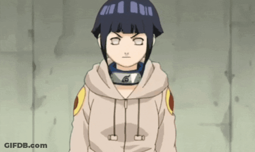 A Girl Wearing A Hoodie And A Headband With A Naruto Symbol On It GIF