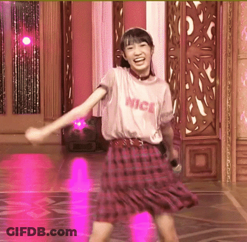 A Girl Wearing A Pink Shirt That Says Nice GIF