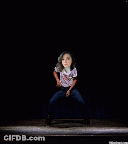 A Girl Wearing A Shirt That Says Vote For Yours GIF