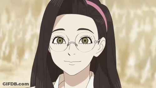 A Girl Wearing Glasses And A Pink Headband Smiles For The Camera GIF