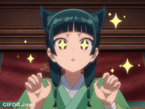 Girl With Cat Ear Making Funny Face GIF