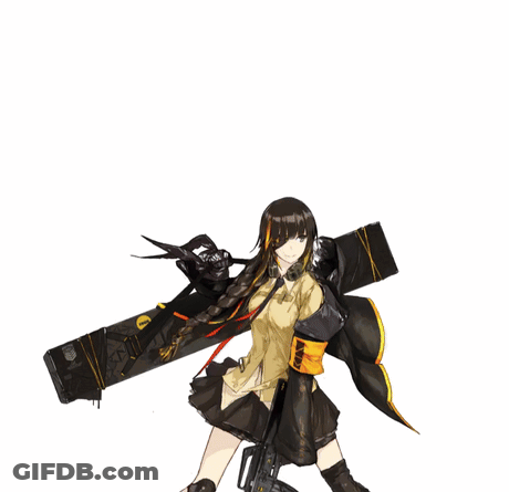 A Girl With A Gun And A Bottle Of Jack Daniels Behind Her Head GIF