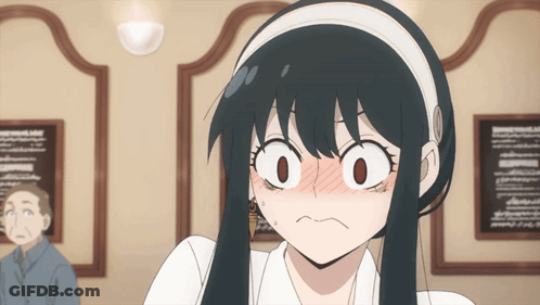 A Girl With A Headband On Her Head Making A Funny Face GIF