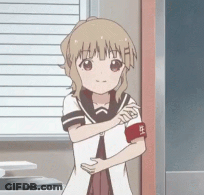 A Girl With A Red Armband On Her Arm That Says ' 生 ' GIF