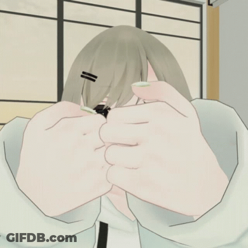 A Girl With A Red Heart On Her Face GIF
