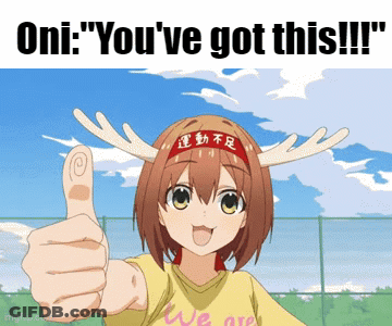 A Girl With Antlers Is Giving A Thumbs Up Sign GIF