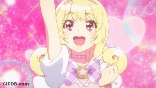 A Girl With Blonde Hair Is Wearing A Choker And A Necklace With A Star On It . GIF
