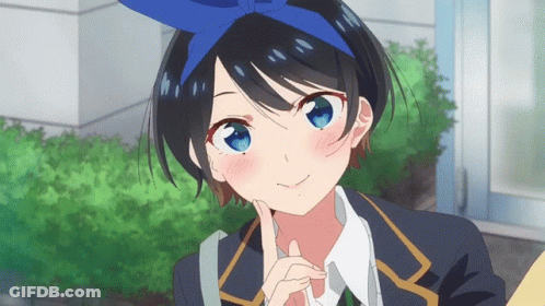 A Girl With Blue Eyes Is Wearing A Headband GIF