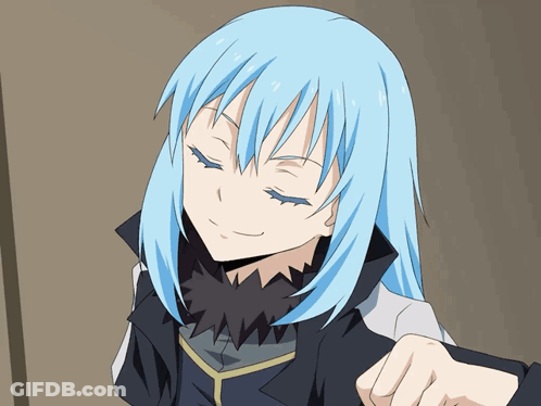 A Girl With Blue Hair And A Black Jacket GIF