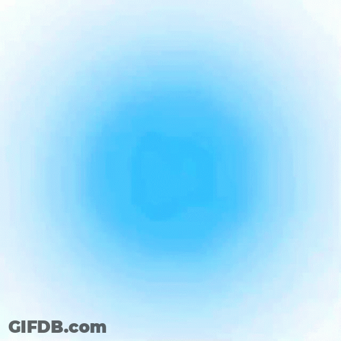 A Girl With Blue Hair Is Smiling And Looking At The Camera GIF