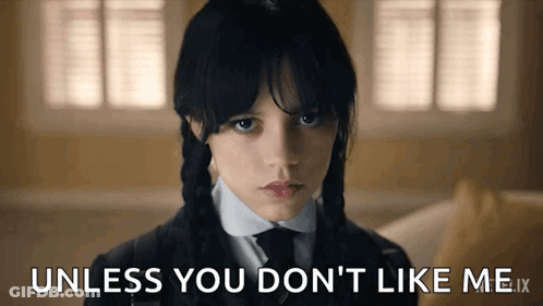 A Girl With Braids Says Unless You Don 'T Like Me.ix GIF