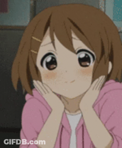 A Girl With Brown Hair Is Wearing A Pink Jacket With Her Hands On Her Face GIF