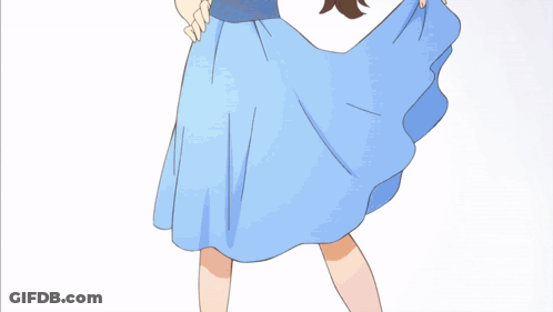 A Girl With Long Brown Hair And A Yellow Headband Is Sitting Down GIF