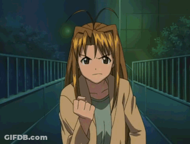A Girl With Long Brown Hair Is Making A Funny Face With Her Mouth Open GIF