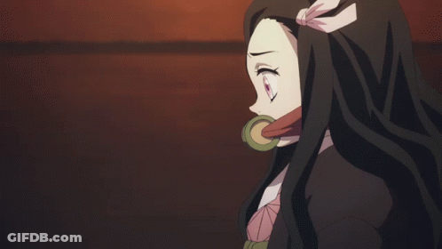 A Girl With Long Hair Is Holding A Rope In Her Mouth GIF