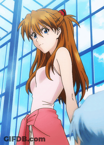 Girl With Long Red Hair And Blue Eyes GIF