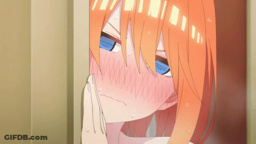 A Girl With Orange Hair And Blue Eyes Covering Her Mouth GIF