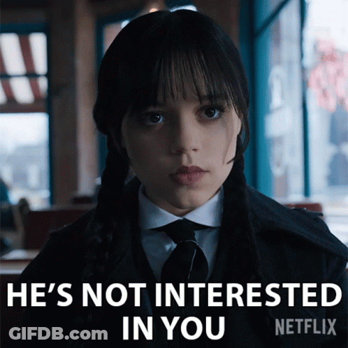 A Girl With Pigtails And A Tie Says He 'S Not Interested In You Netflix GIF