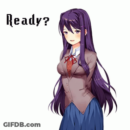 A Girl With Purple Hair Is Standing In Front Of A White Background With The Words `` Are You Feeling Better '' . GIF