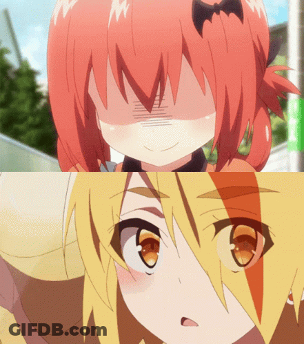 A Girl With Red Hair And A Yellow Haired Girl GIF