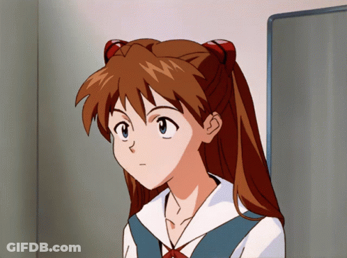 Girl With Red Hair And Blue Eyes Looking GIF