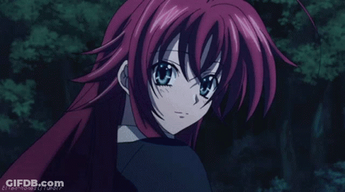 A Girl With Red Hair And Blue Eyes Is Looking At The Camera With A Tumblr Logo In The Lower Right Corner GIF
