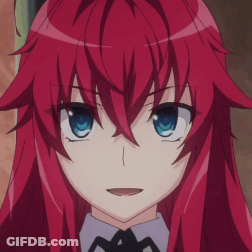 A Girl With Red Hair And Blue Eyes Looks Angry GIF