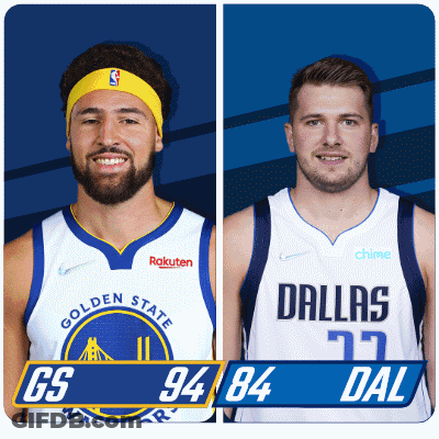 A Golden State Warriors And Dallas Mavericks Player GIF