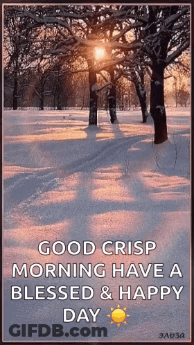 A Good Crisp Morning Have A Blessed & Happy Day GIF