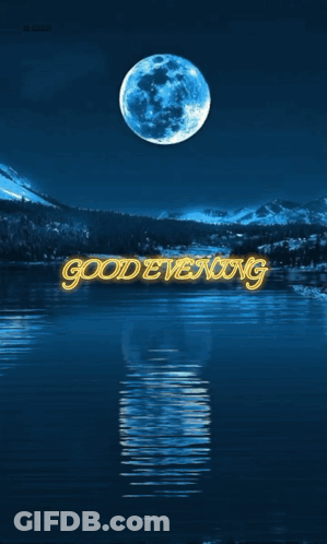 A Good Evening League Of The Powerful Voices With A Full Moon In The Background GIF