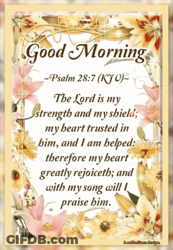 A Good Morning Card With A Bible Verse GIF