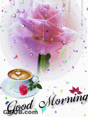 A Good Morning Card With A Cup Of Coffee GIF