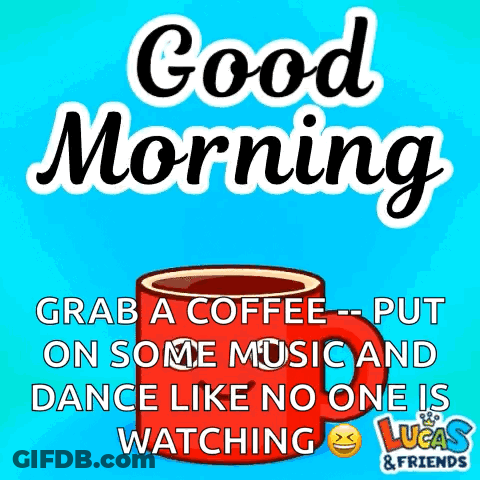 A Good Morning Message With A Cup Of Coffee GIF